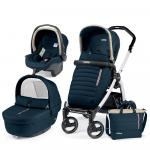 Carucior 3 in 1 Peg Perego Book Plus S Black&White Breeze Blue