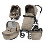 Carucior 3 in 1 Peg Perego Book Plus S Black&White Team Cream