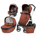 Carucior 3 in 1 Peg Perego Book Plus S Black&White Team Terracota