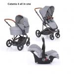 Carucior Catania 4 All in One 3 in 1 woven grey Circle by ABC Design 2019