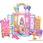 Castelul curcubeu Barbie + Cadou Papusa Barbie Dreamtopia Fairy Doll