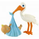 Figurina Comansi Moments Stork with Baby Boy