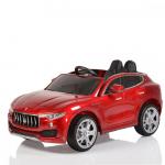 Masinuta electrica cu scaun de peiele si roti de cauciuc Maserati Levante Red