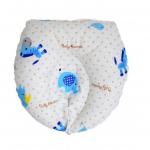 Perna pentru formarea capului bebelusului Nichiduta 20x20cm Zebra Blue