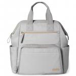 Geanta pentru scutece Skip Hop tip rucsac cu deschidere larga Grey