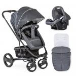 Set Carucior Pacific 4 Shopn Drive Melange Charcoal