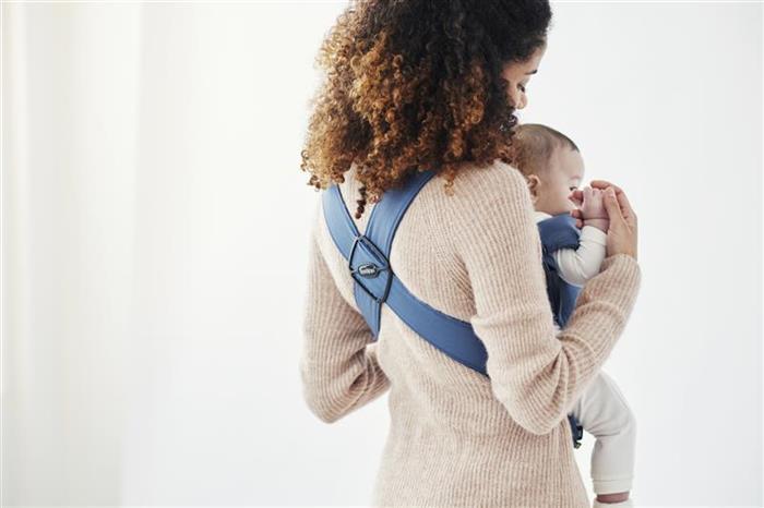 Poze Marsupiu anatomic Mini cu pozitii multiple de purtare Vintage Indigo nichiduta.ro 