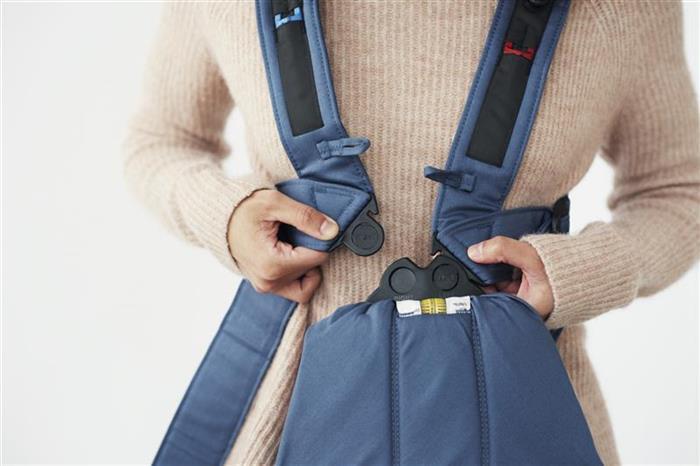 Poze Marsupiu anatomic Mini cu pozitii multiple de purtare Vintage Indigo nichiduta.ro 