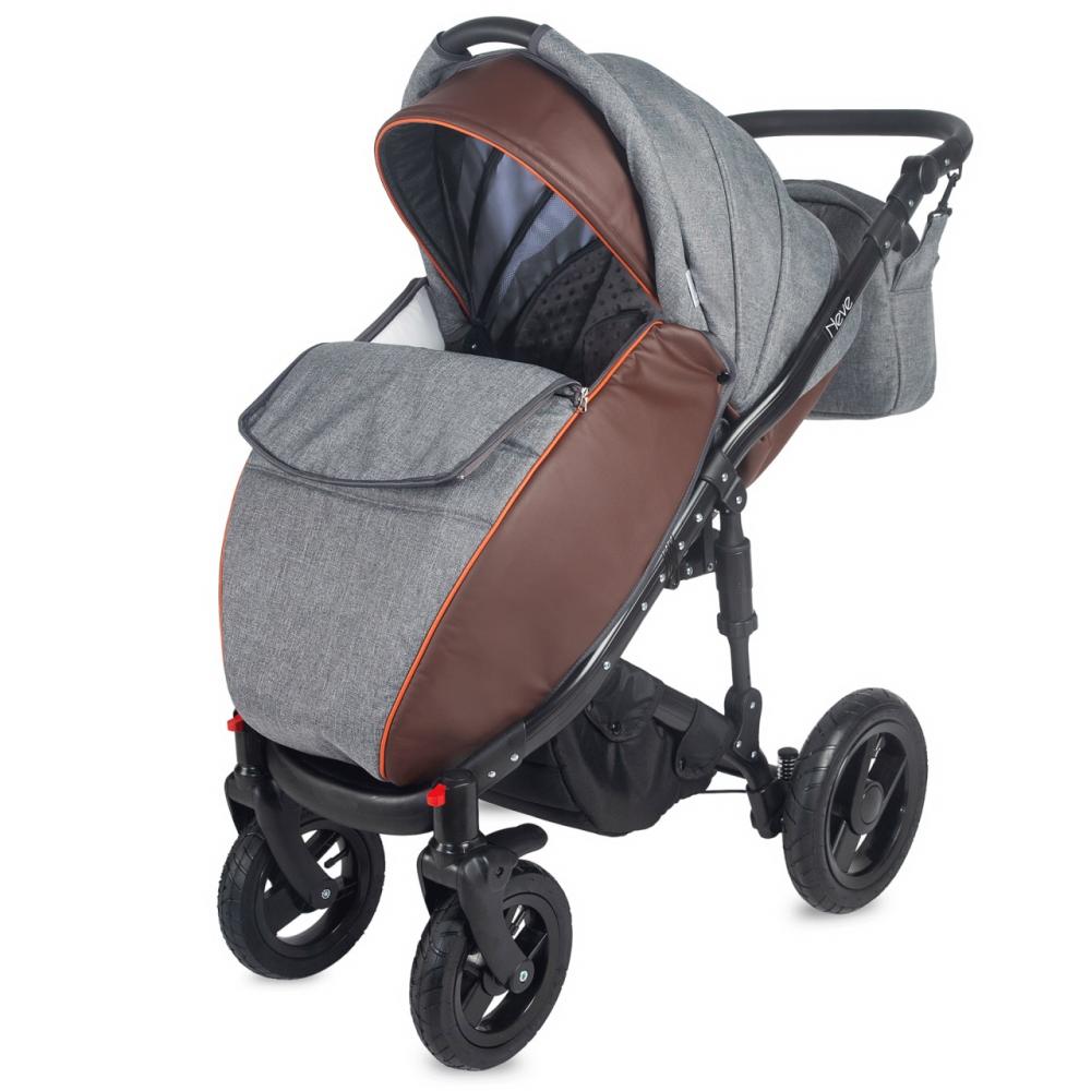 Carucior modular 3 in 1 coccolle neve gri deschis