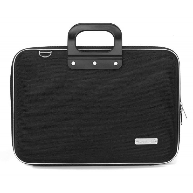 Geanta lux business laptop 15.6 in Clasic nylon Bombata negru