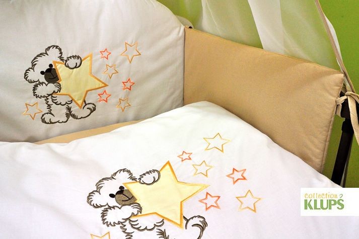 Set lenjerie 6 piese H221 Bear with stars beige