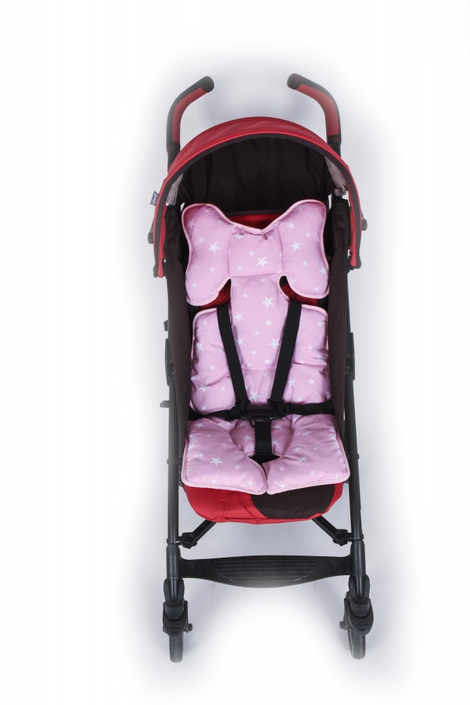 Protectie textila pt caruciorscaun pink stars