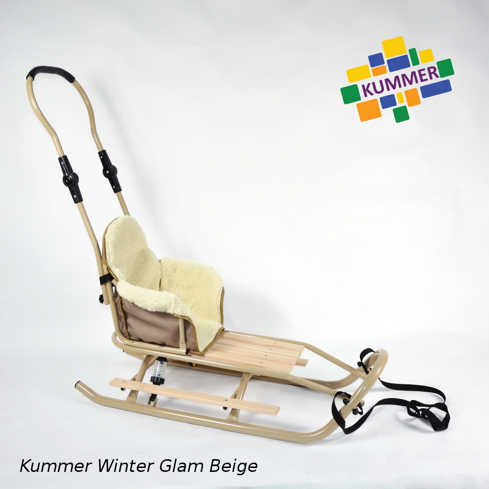 Saniuta pentru copii Kummer Winter Glam Extra Bej imagine