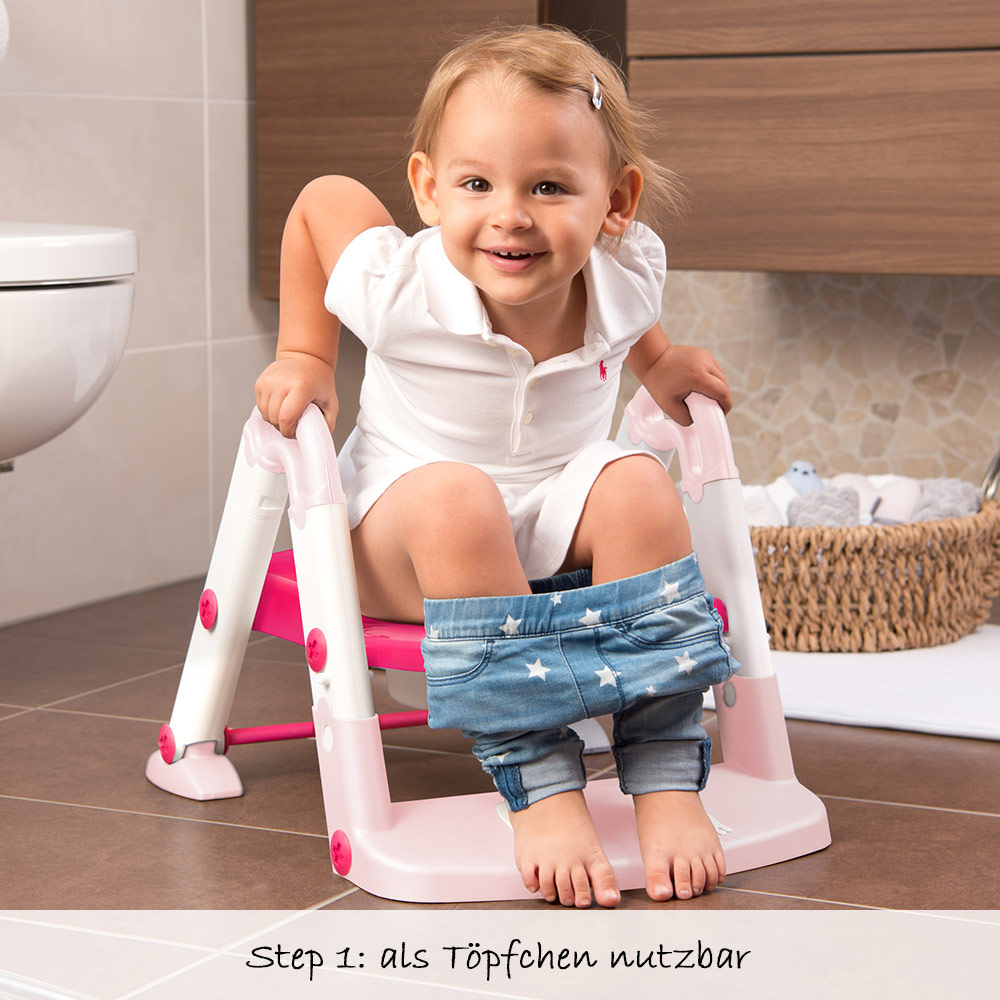 Scara cu reductor wc si olita white tender rose kidskit - 1 | YEO