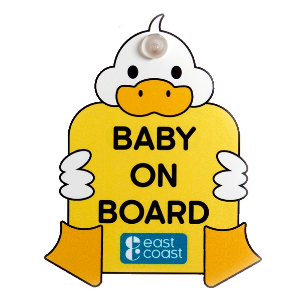 Semn auto de avertizare Baby on board Duck East Coast imagine noua