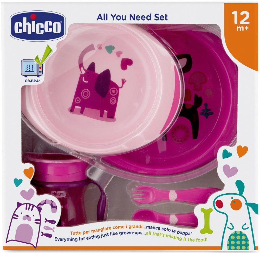 Set complet hranire Chicco Girl 12luni+ CHICCO