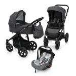 Carucior multifunctional 3 in 1 Baby Design Lupo Comfort 07 Graphite 2018