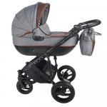 Carucior modular 3 in 1 Coccolle Neve Gri deschis