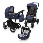 Carucior multifunctional 3 in 1 Baby Design Lupo Comfort 03 Navy 2018