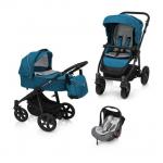 Carucior multifunctional 3 in 1 Baby Design Lupo Comfort 05 Turquoise 2018