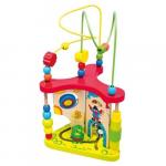 Jucarie dexteritate circuit triunghiular cu bile