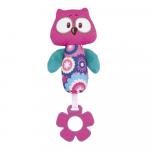 Jucarie moale cu parator 68/047 Soft Toy with Squeaker Owl