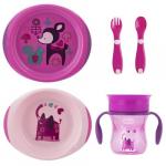 Set complet hranire Chicco Girl 12luni+