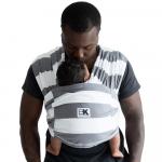 Sistem Purtare Baby Ktan Baby Carrier Print Charcoal Stripe Marimea L