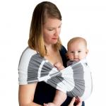 Sistem Purtare Baby Ktan Baby Carrier Print Charcoal Stripe Marimea M