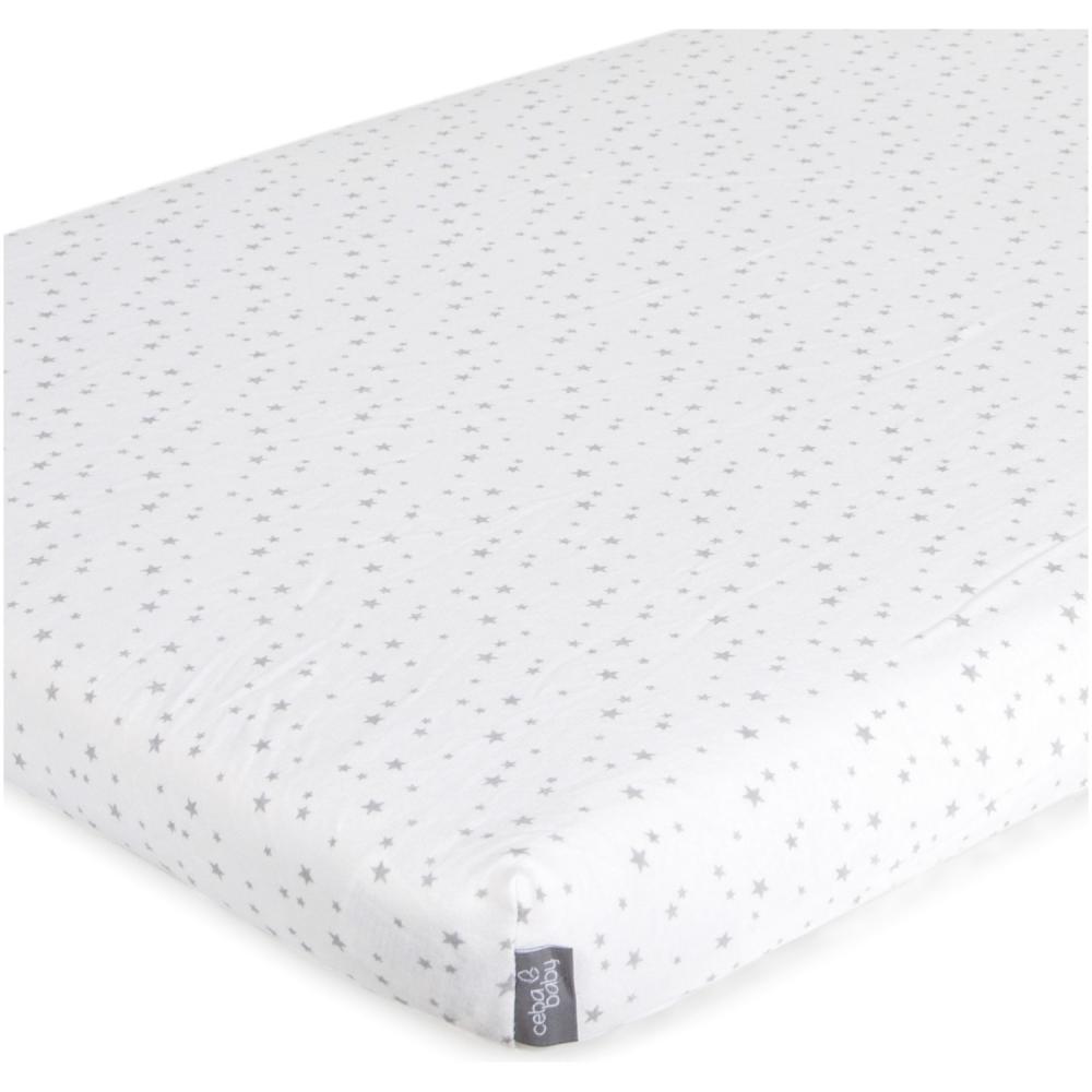 Husa pentru saltea 60x120 cm bumbac stelute gri