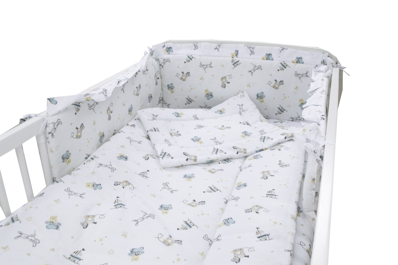 Lenjerie horse 4 piese 140x70