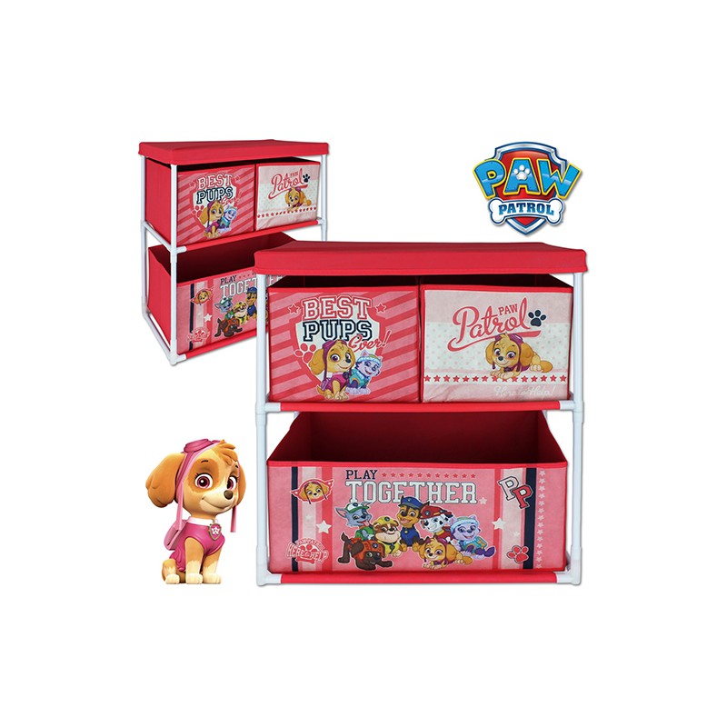 Organizator pentru jucarii cu structura metalica Paw Patrol Best Pups