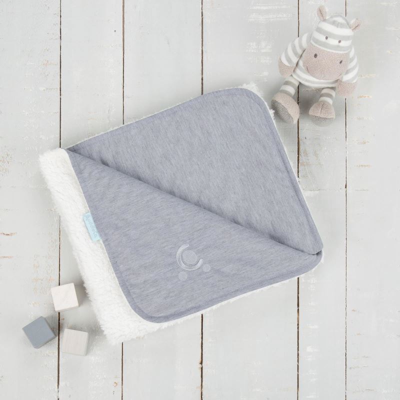 Paturica reversibila din tricotfleece 90x70 cm Comfi Love Grey 844524