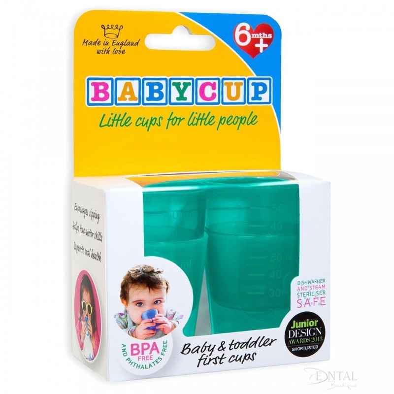 Primul meu pahar pentru bebelusi si copii Babycup Verde 6+