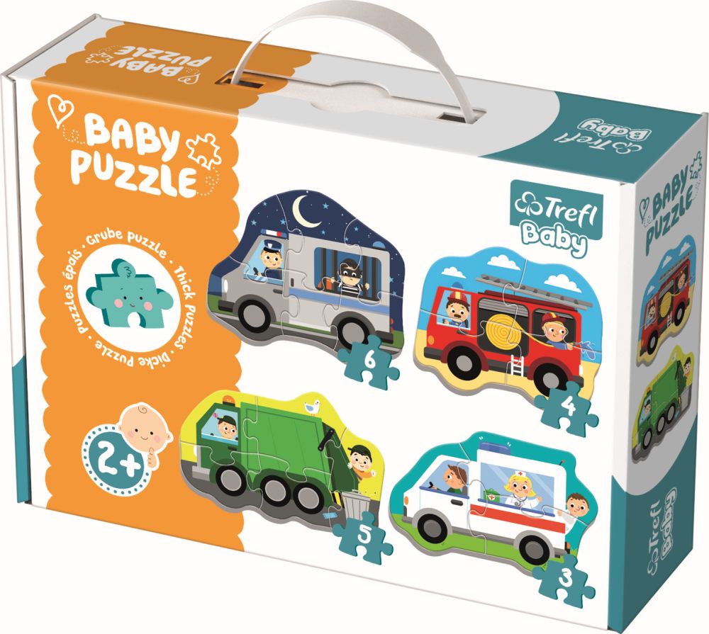 Puzzle Trefl baby clasic vehicule  si meserii