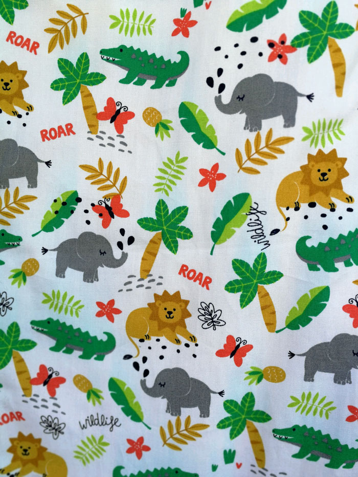 Sac de dormit 0.8 tog animale tropicale 85 cm