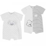 Set pijama scurta desene Elephant nou-nascut 4-6 luni