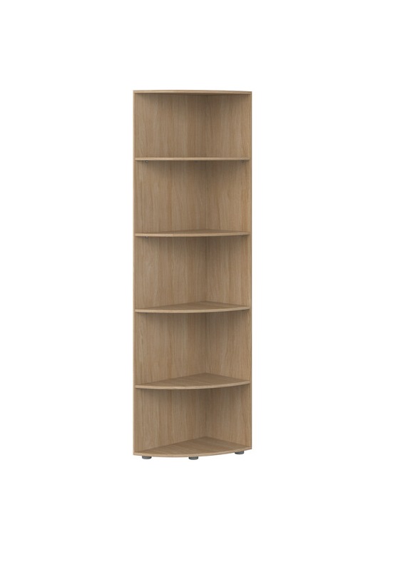 Biblioteca cu 4 rafturi pentru copii stejar flexa popsicle 202 x 38 x 57 cm