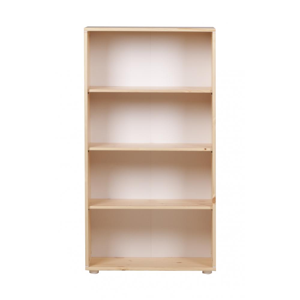 Biblioteca pentru copii natur cu trei polite si insert alb flexa classic