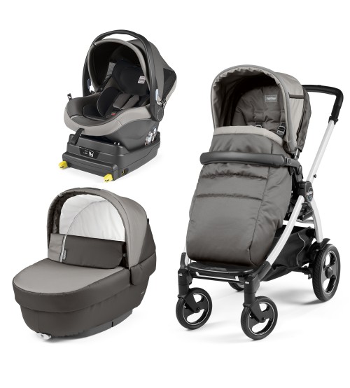 Carucior 3 in 1 Peg Perego Book Plus 51 S Titania White i-Size Class Grey