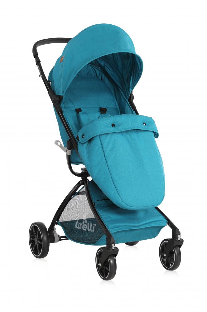 Carucior sport cu husa de picioare dark blue