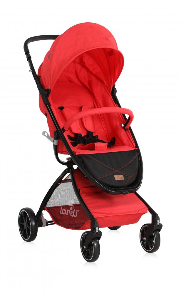 Carucior sport cu husa de picioare lorelli red