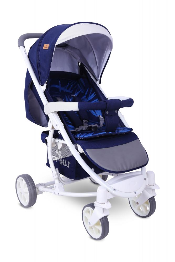 Carucior pentru nou-nascut s 300 dark blue flowers