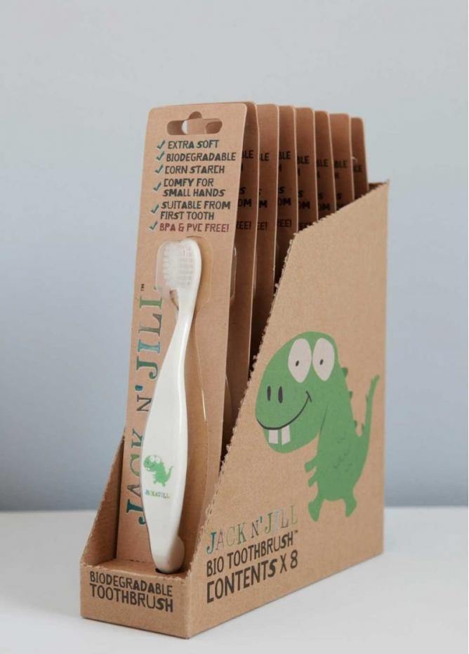 Periuta de dinti bio pentru copii jack n jill - dino