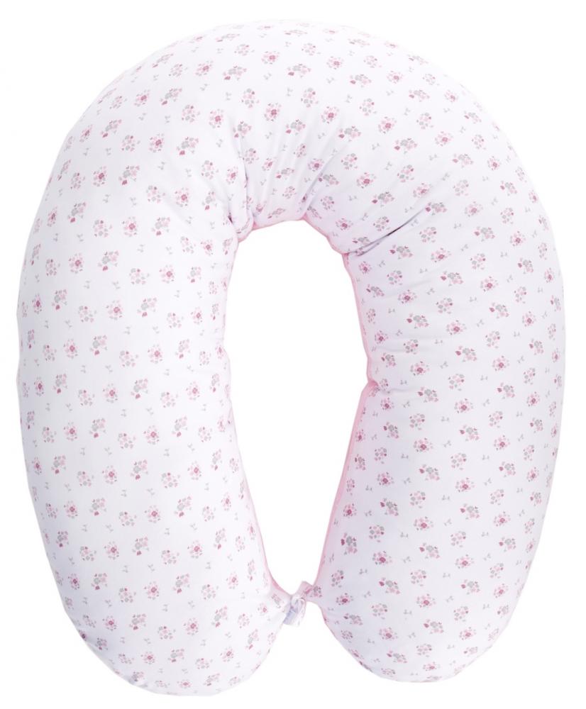 Perna 3 in 1 pentru gravide si bebelusi Mama Jersey Pink Flowers