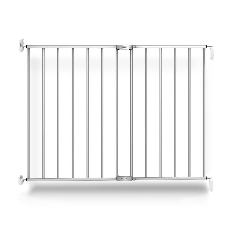 Poarta de siguranta extensibila noma 62 - 102 cm metal argintiu n94245