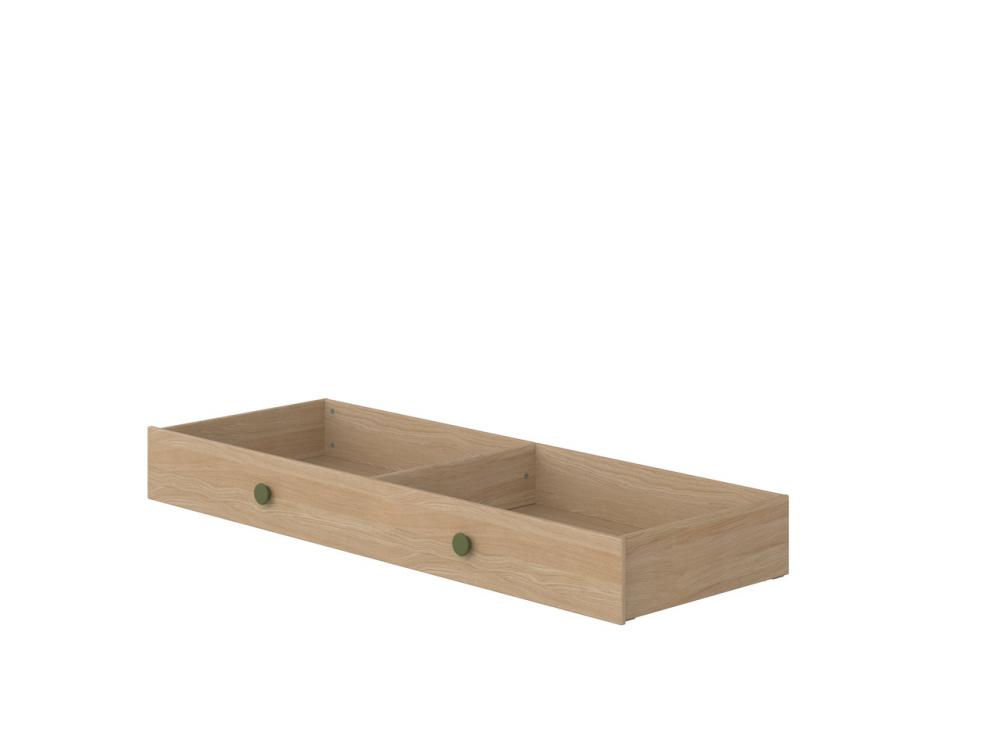 Sertar pentru pat copii stejar flexa popsicle 90x200 cm naturkiwi