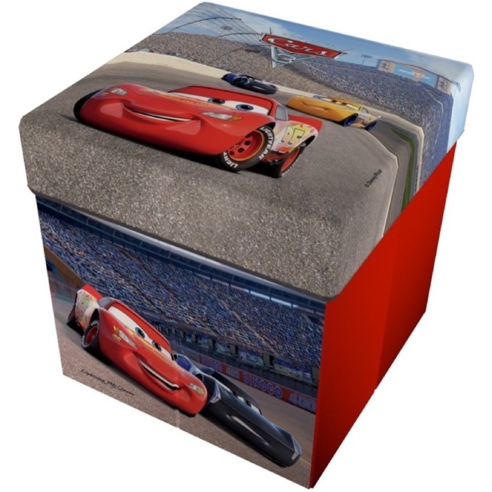 Taburet pliabil cu spatiu de depozitare Cars 3 Star