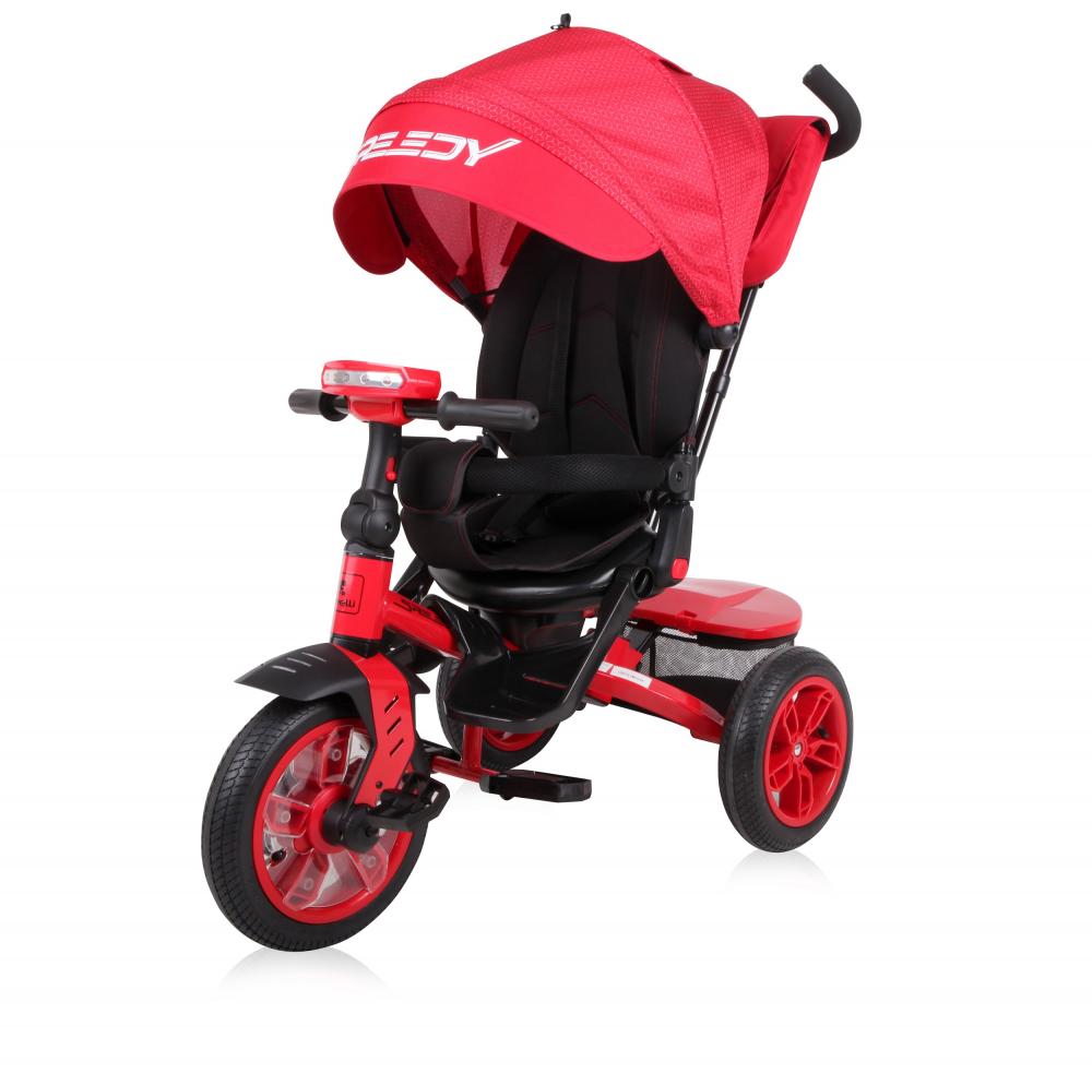 Tricicleta multifunctionala 4 in 1 speedy red black