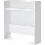 Biblioteca pentru birou cu 1 polita si spatiu organizare cabluri Mdf alb Flexa